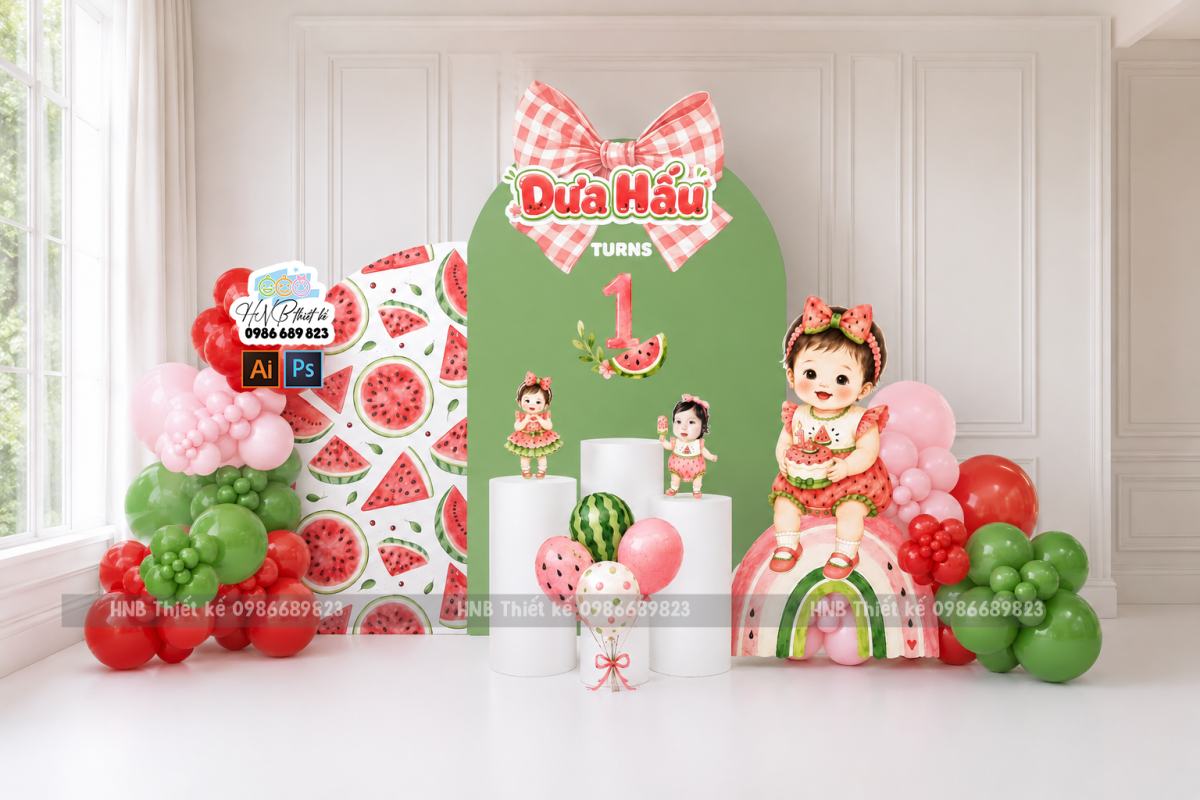 Tiệc sinh nhật em bé Dưa Hấu